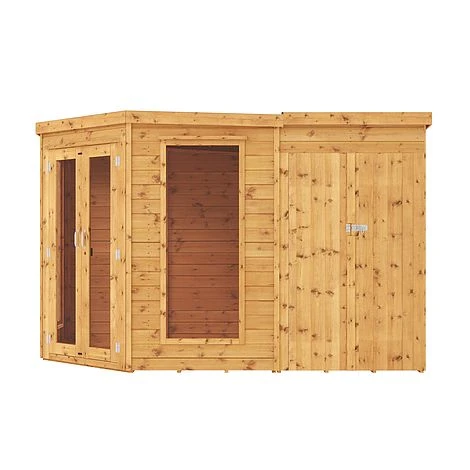 Waltons 11' X 7' Corner Summerhouse With Side Shed 10 Waltons 11' X 7' Corner Summerhouse With Side Shed - Image 8