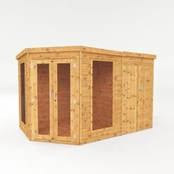 Waltons 11' X 7' Corner Summerhouse With Side Shed 21 Waltons 11' X 7' Corner Summerhouse With Side Shed -EcoFlora Sales Shop SI 003 001 0064 11x7 Corner Summerhouse with Side Shed Studio Main
