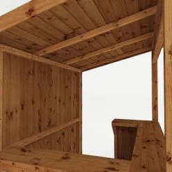 Waltons 6' X 4' Pressure Treated Garden Bar -EcoFlora Sales Shop SI 003 001 0077 4x6 PT Outdoor Bar Detail002