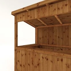 Waltons 6' X 4' Pressure Treated Garden Bar -EcoFlora Sales Shop SI 003 001 0077 4x6 PT Outdoor Bar Detail003