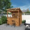 Waltons 6' X 4' Pressure Treated Garden Bar 2 Waltons 6' X 4' Pressure Treated Garden Bar -EcoFlora Sales Shop SI 003 001 0077 4x6 PT Outdoor Bar Mercia Garden 1