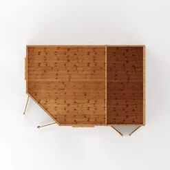 Waltons 12' X 8' Corner Summerhouse With Side Shed -EcoFlora Sales Shop SI 003 001 0078 12x8 Corner Summerhouse with Side Shed Studio Plan