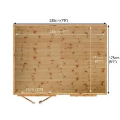 Waltons 8' X 6' Pent Summerhouse -EcoFlora Sales Shop SI 003 001 0080 8x6 Pent Summerhouse Floor Plan 01