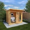 Waltons 8' X 6' Pent Summerhouse -EcoFlora Sales Shop SI 003 001 0080 8x6 Pent Summerhouse Waltons Garden 4 DO