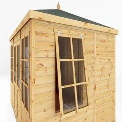 Waltons 8' X 6' Hip Roof Summerhouse -EcoFlora Sales Shop SI 003 001 0082 8x6 Clover Summerhouse Detail004