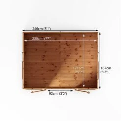 Waltons 8' X 6' Hip Roof Summerhouse -EcoFlora Sales Shop SI 003 001 0082 8x6 Clover Summerhouse Floor20Plan