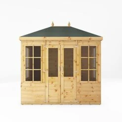 Waltons 8' X 6' Hip Roof Summerhouse -EcoFlora Sales Shop SI 003 001 0082 8x6 Clover Summerhouse Front