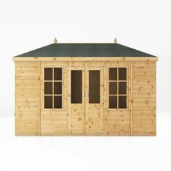 Waltons 12' X 6' Hip Roof Summerhouse -EcoFlora Sales Shop SI 003 001 0083 12x6 Clover Summerhouse Front