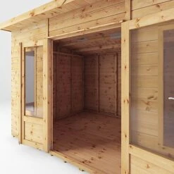 Waltons 12 X 8 Premium Shiplap Tongue And Groove Helios Curved Roof Wooden Garden Summerhouse -EcoFlora Sales Shop SI 003 001 0089 12x8 Helios Summerhouse Detail002