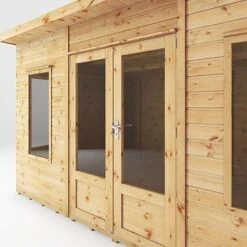 Waltons 12 X 8 Premium Shiplap Tongue And Groove Helios Curved Roof Wooden Garden Summerhouse -EcoFlora Sales Shop SI 003 001 0089 12x8 Helios Summerhouse Detail003