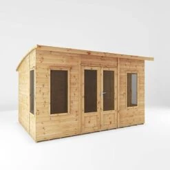 Waltons 12 X 8 Premium Shiplap Tongue And Groove Helios Curved Roof Wooden Garden Summerhouse -EcoFlora Sales Shop SI 003 001 0089 12x8 Helios Summerhouse MainDC