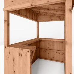 Waltons 9' X 4' Premium Pressure Treated Garden Bar - 2 Styles Available -EcoFlora Sales Shop SI 003 001 0092 Pressure Treated Pent 4x6 Bar Detail0021