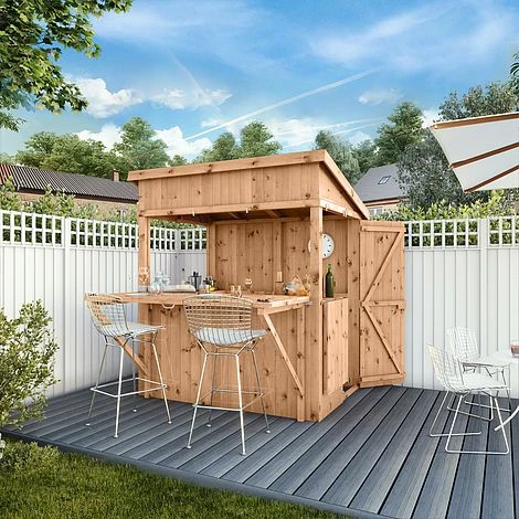Waltons 6' X 4' Premium Pressure Treated Garden Bar - 2 Styles Available 4 Waltons 6' X 4' Premium Pressure Treated Garden Bar - 2 Styles Available - Image 2