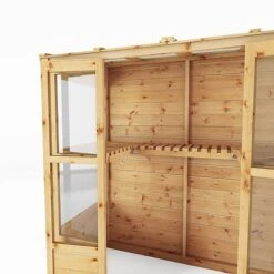 Waltons 6 X 3 Traditional Wooden Tall Wall Victorian Mini Greenhouse Potting Shed -EcoFlora Sales Shop SI 004 001 0023 6x3 Traditional Tall Wall Greenhouse Detail001