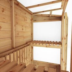 Waltons 6 X 3 Traditional Wooden Tall Wall Victorian Mini Greenhouse Potting Shed -EcoFlora Sales Shop SI 004 001 0023 6x3 Traditional Tall Wall Greenhouse Detail004