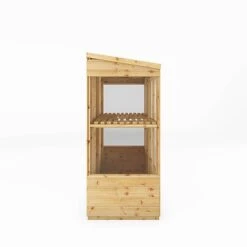 Waltons 6 X 3 Traditional Wooden Tall Wall Victorian Mini Greenhouse Potting Shed -EcoFlora Sales Shop SI 004 001 0023 6x3 Traditional Tall Wall Greenhouse Left