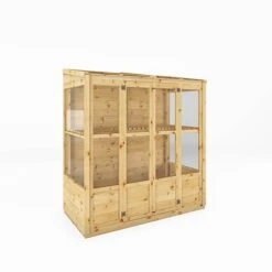 Waltons 6 X 3 Traditional Wooden Tall Wall Victorian Mini Greenhouse Potting Shed -EcoFlora Sales Shop SI 004 001 0023 6x3 Traditional Tall Wall Greenhouse MainDC