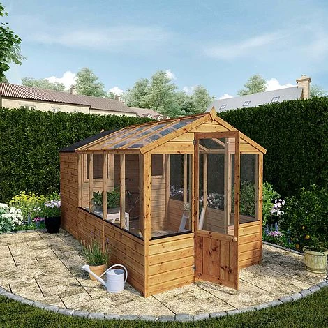 Waltons 12' X 6' Apex Greenhouse With Shed Extension 3 Waltons 12' X 6' Apex Greenhouse With Shed Extension