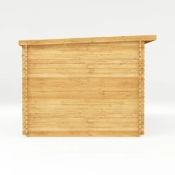 Waltons 6m X 3m Studio Pent With Outdoor Area - 28mm - Double Glazed -EcoFlora Sales Shop SI 006 002 0061 Log Cabin with Patio Area Studio Left
