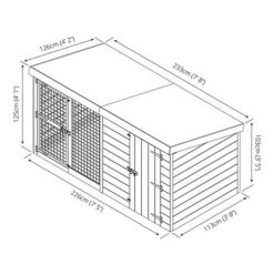Waltons 8' X 4' Dog Run And Kennel -EcoFlora Sales Shop SI 010 001 0002 300dpi 11