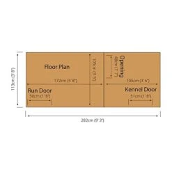 Waltons 10' X 4' Dog Run And Kennel -EcoFlora Sales Shop SI 010 001 0003 300dpi 15
