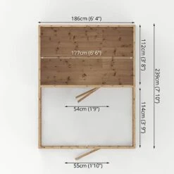Waltons 8' X 6' Dog Kennel And Run -EcoFlora Sales Shop SI 010 001 0005 8x6 Dog Run Extension and Floor Pack Floor 20Plan