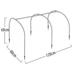 Idooka Polytunnel And Pop Up Greenhouse Cold Frame - Hoops Grow Tunnel -EcoFlora Sales Shop Silhouette17