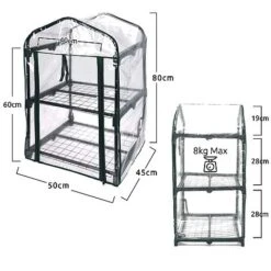 Idooka Pop-Up Plastic Greenhouses -EcoFlora Sales Shop Silhouette36