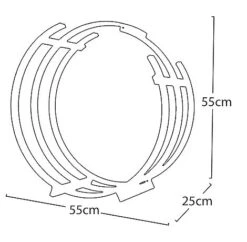 Idooka Wood Basket Log Store Firewood Rack -EcoFlora Sales Shop Silhouette6