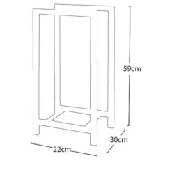 Idooka Wood Basket Log Store Firewood Rack -EcoFlora Sales Shop Silhouette7