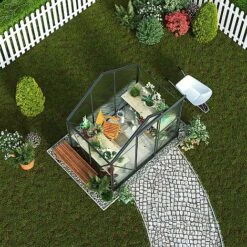 Garden Grow Traditional Greenhouse 6.2 X 4.3 X 6.6ft 35 Garden Grow Traditional Greenhouse 6.2 X 4.3 X 6.6ft -EcoFlora Sales Shop T2 4666 Greenhouses Grey 05