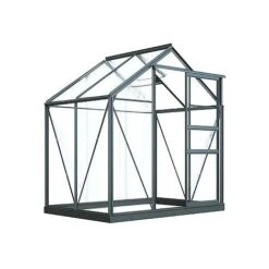 Garden Grow Traditional Greenhouse 6.2 X 4.3 X 6.6ft 41 Garden Grow Traditional Greenhouse 6.2 X 4.3 X 6.6ft -EcoFlora Sales Shop T2 4666Greenhouses Grey 07