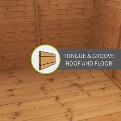 Waltons 7' X 5' Outdoor Tongue & Groove Repositionable Garden Shiplap Storage Shed -EcoFlora Sales Shop Tongue20and20Groove20roof20and20floor20 20sticker