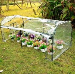 Idooka Polytunnel And Pop Up Greenhouse Cold Frame - Hoops Grow Tunnel -EcoFlora Sales Shop Top20Angle20Real