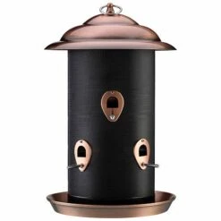 Happy Beaks Copper Finish Twin Feeder -EcoFlora Sales Shop WEBG36211