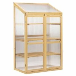 Garden Grow Three-Tier Wooden Cold Frame -EcoFlora Sales Shop WEBG3919