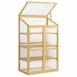 Garden Grow Three-Tier Wooden Cold Frame -EcoFlora Sales Shop WEBG39191