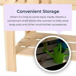 Idooka Wooden Mud Kitchen Outdoor Toy Age 4+ Role Play Playhouse Patio Garden -EcoFlora Sales Shop mud3